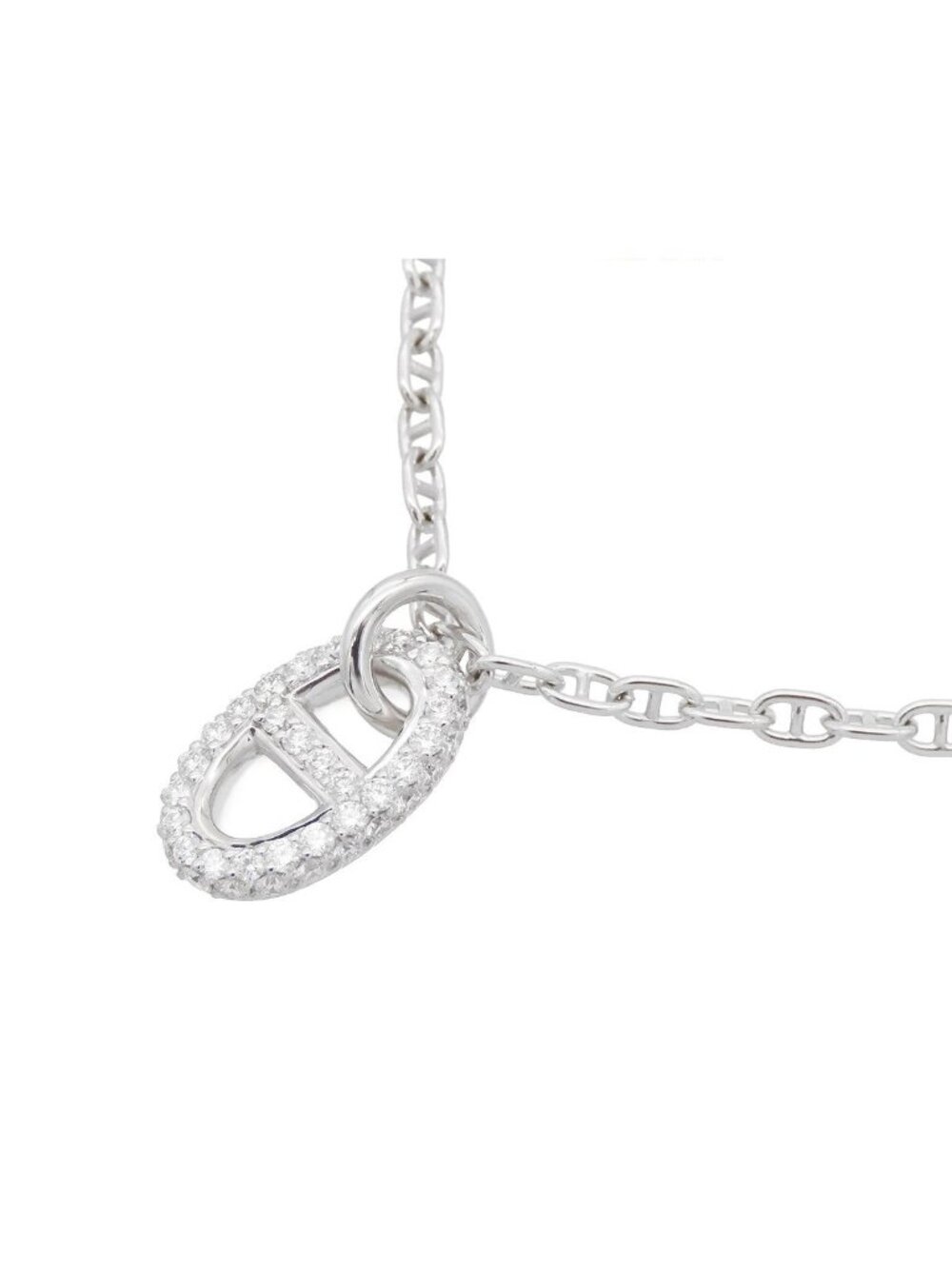 Hermes Farandole PM White Gold 18k Diamond Pendant
